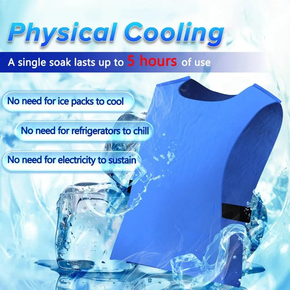 Evaporative Cooling Vest – Water-Activated PVA for Men & Women Evaporative Cooling Vest Nixie