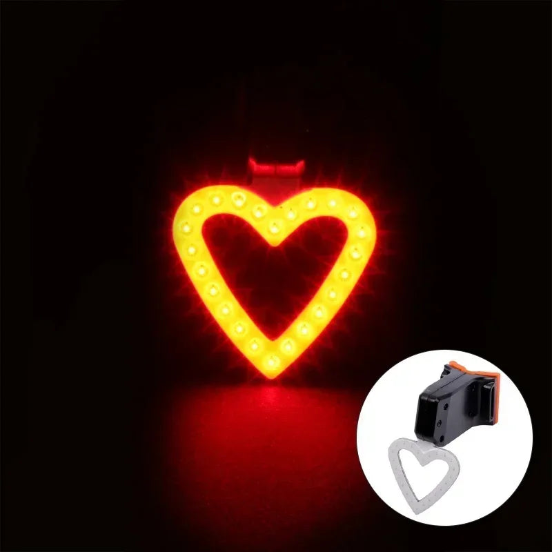 LED Bicycle Tail Light USB Rechargeable Waterproof Bike Rear Lamp Bicycle Tail Light Nixie