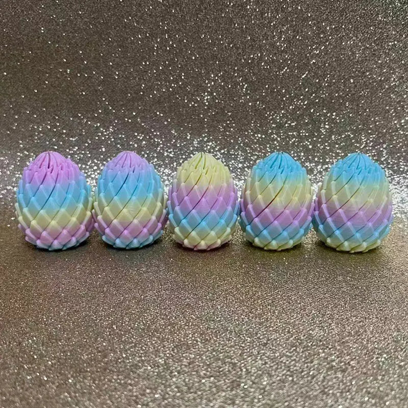 3D Printed Dragon Egg Fidget Toy – Deformable Desk Ornament Fidget Desk Toy Nixie