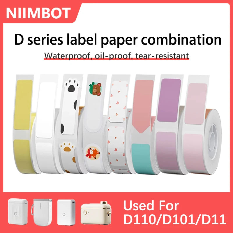Niimbot Thermal Label Sticker Rolls for D110 D11 D101 Printer