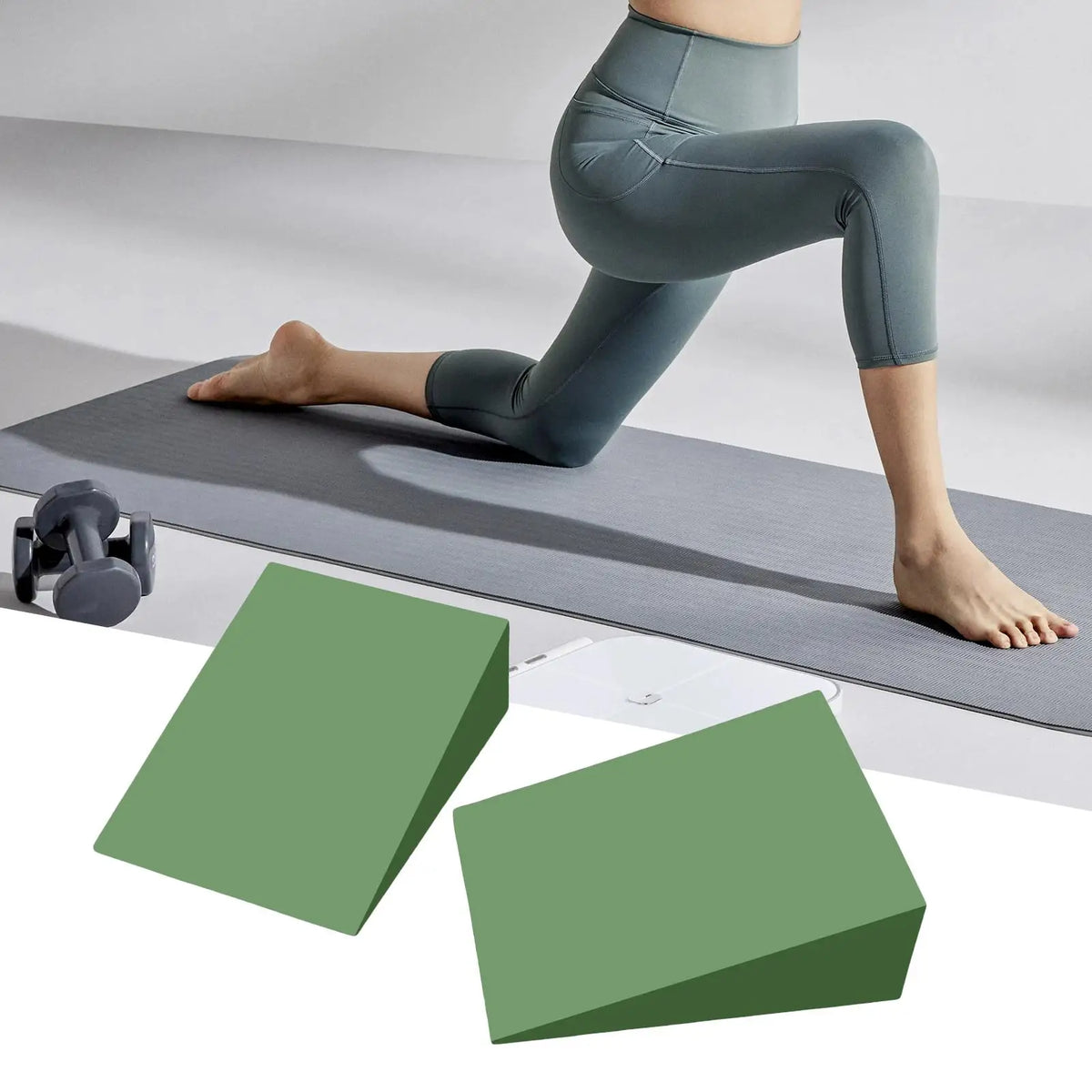 EVA Foam Yoga Wedge Blocks – Non-Slip Calf & Leg Stretcher Yoga Wedge Blocks Nixie