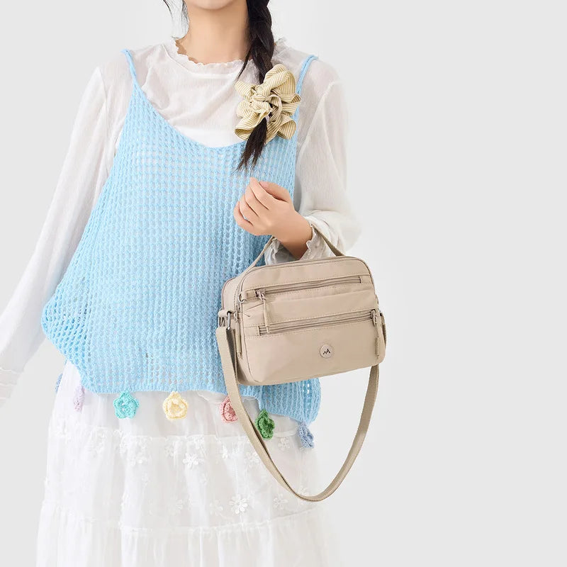 Nixie Large Canvas Crossbody Bag – Travel Shoulder Bag Crossbody Shoulder Bag Nixie