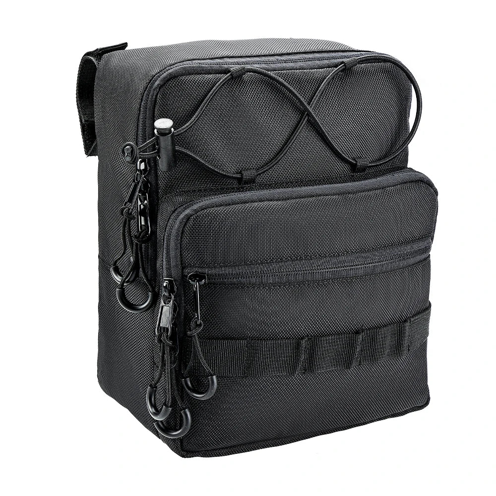 KEMITOUR 6L Motorcycle Handlebar Bag – Universal Fit Motorcycle Handlebar Bag Nixie Black