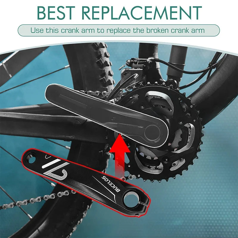 BUCKLOS Aluminum Bike Crank Arms 152mm 170mm 175mm MTB Road Bicycle Crank Arms Nixie