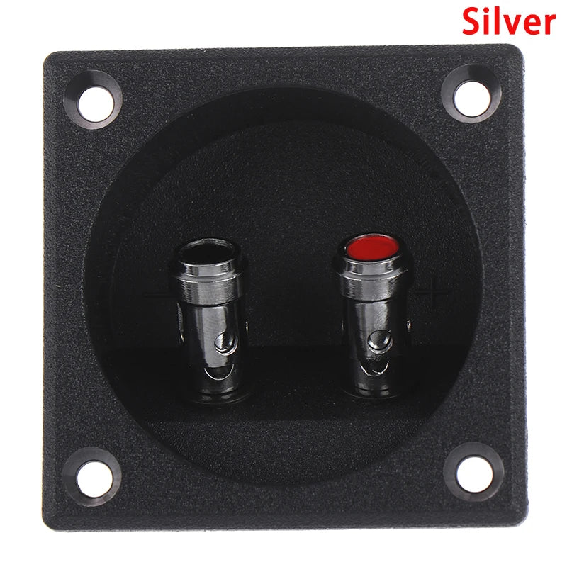 50mm Round Cup Speaker Box Terminal Connector – Car & Home Speaker Terminal Connector Nixie Silver
