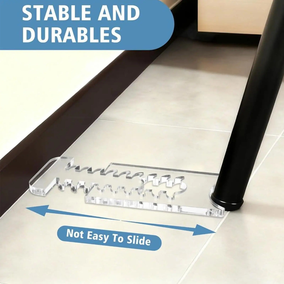 Adjustable Acrylic Couch Wall Spacer – Anti-Slip Furniture Stopper