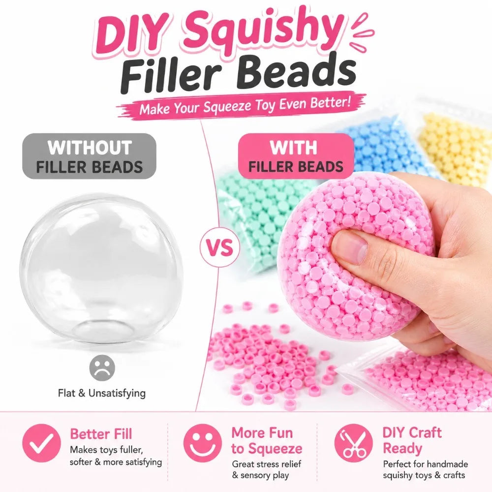 DIY Bobo Ball Stuffing Beads – Small Round Granules for Crafts Craft Stuffing Beads Nixie
