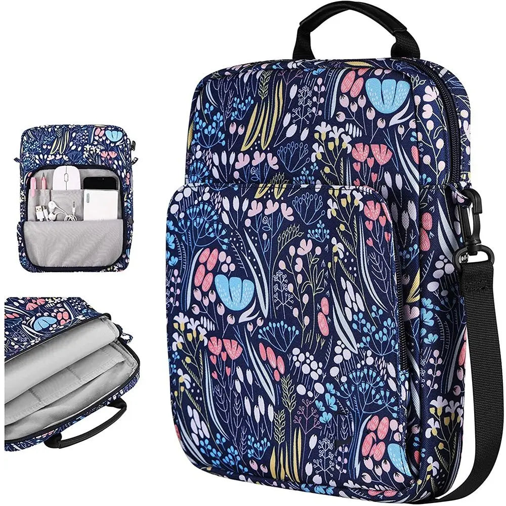 Tablet Laptop Sleeve Case 9–13.3" | Shoulder Strap & Storage Tablet Laptop Sleeve Nixie 9-11 inch-Flowers