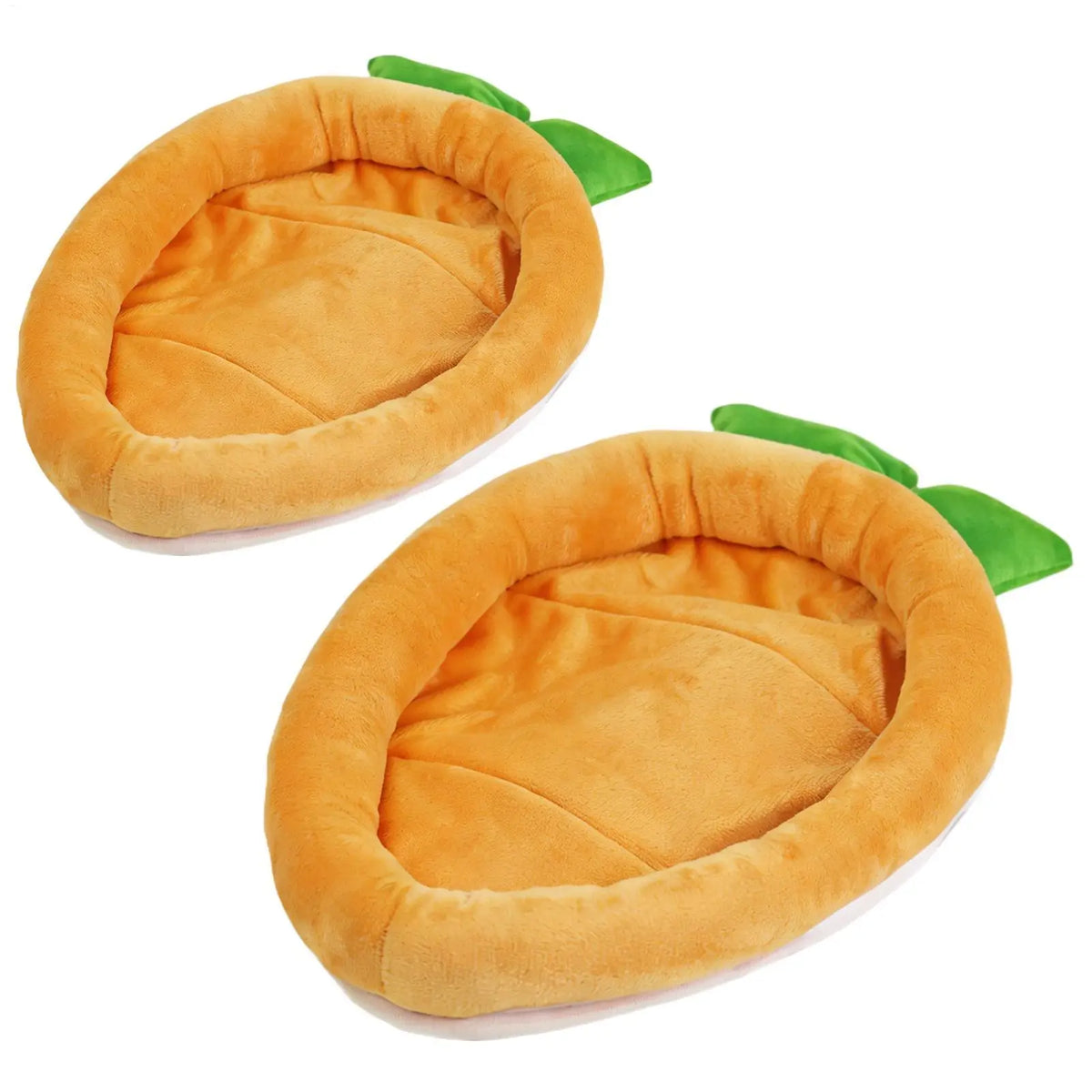 Carrot Shaped Bunny Sleeping Mat | Soft Plush Pet Cushion Pad