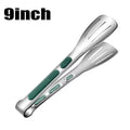 Non-Slip Stainless Steel Food Tongs – BBQ, Salad & Buffet Kitchen Food Tongs Nixie 1pc 9inch