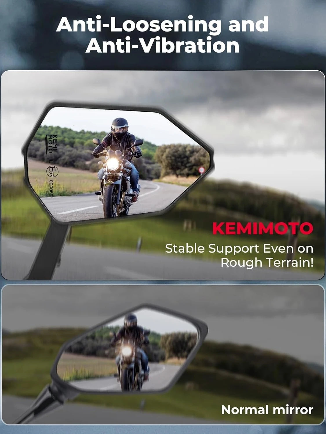 Aluminum Motorcycle Bar End Mirrors M8 M10 Universal | KEMITOUR Motorcycle Bar End Mirrors Nixie