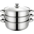 FEB.WIND Multi-Layer Stainless Steel Steamer & Soup Pot Steamer Pot Nixie Type A