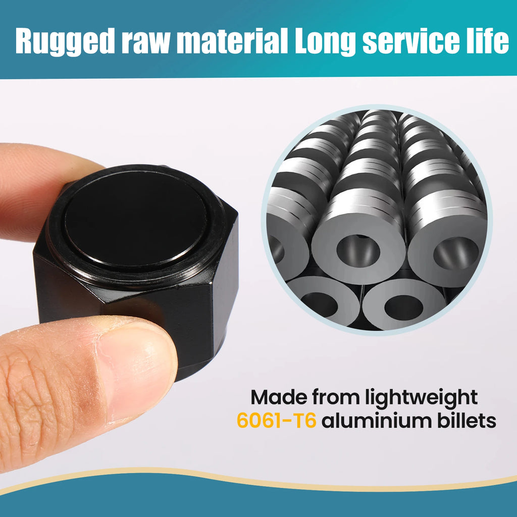 2Pcs AN Flare Cap Aluminum 8AN 10AN 12AN Fitting Cover AN Fitting Caps Nixie