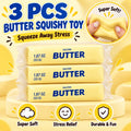 Squishy Slow Rising Butter Stick Fidget Toy | Stress Ball Gift Squishy Novelty Toy Nixie 3PCS 13CM