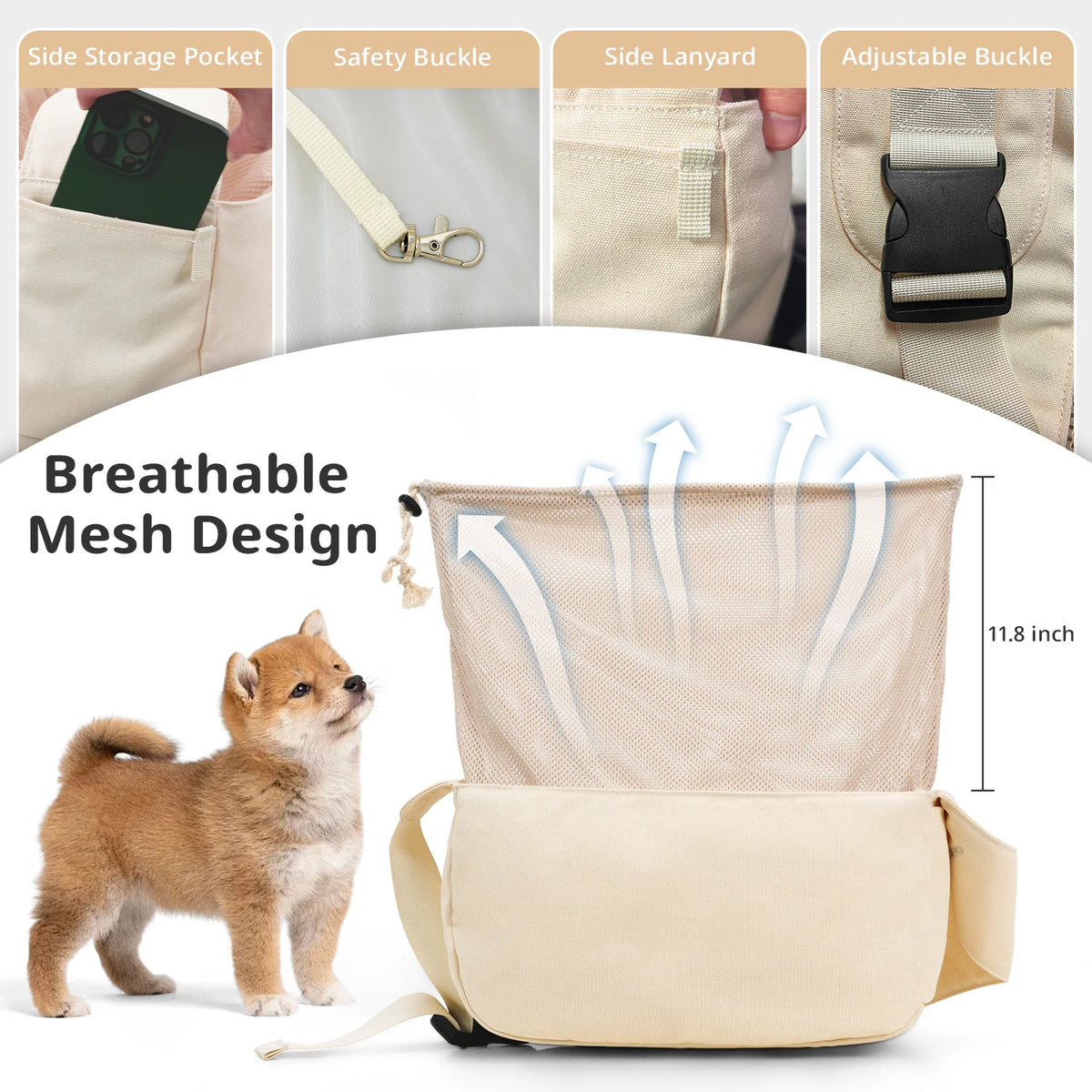 ONECUTE Foldable Pet Carrier Backpack for Small Dogs & Cats Pet Carrier Backpack Nixie