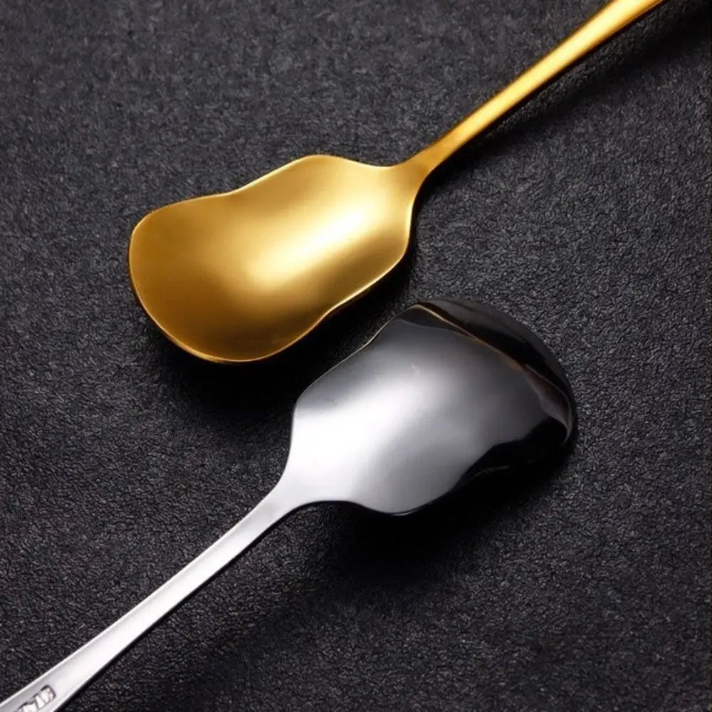 304 Stainless Steel Dessert Spoon – Short Handle Cake Spoon
