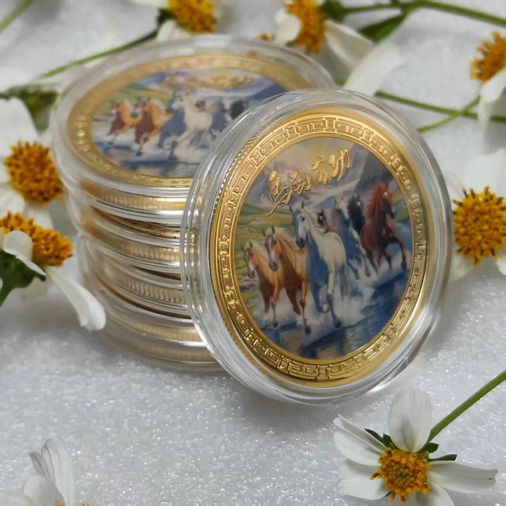 2026 Year of the Horse Commemorative Coins | Lucky New Year Gift Commemorative Coin Nixie