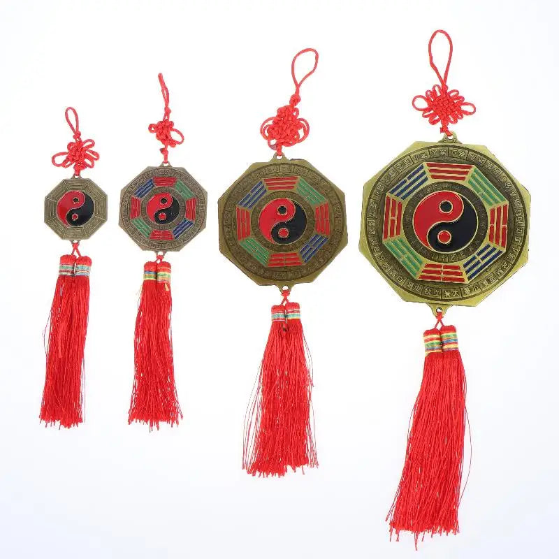 Feng Shui Bagua Mirror Yin Yang Zodiac Lucky Charm Decor Decorative Wall Mirror Nixie