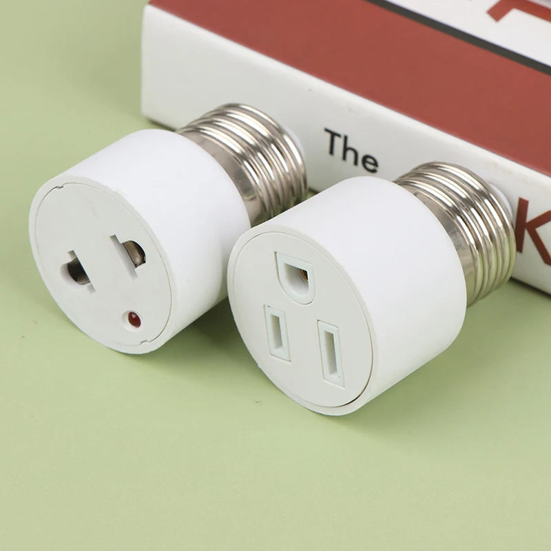 E26 E27 B22 Lamp Holder to US/EU Power Plug Adapter Lamp Socket Adapter Nixie