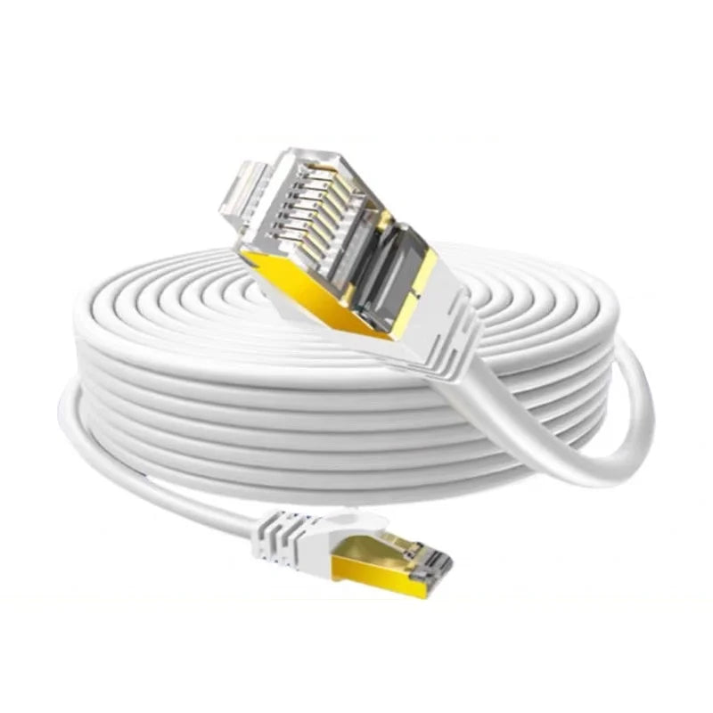CAT6 Ethernet Patch Cable RJ45 – 1M to 30M | Fast Network Cord Ethernet Patch Cable Nixie CAT6 White Round 5M