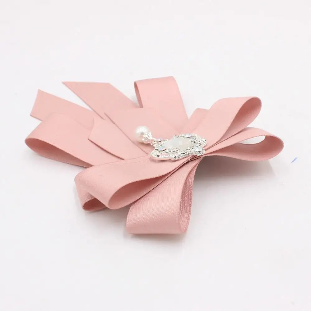 Luxury Rhinestone Bow Tie Brooch – Crystal Ribbon Pin Accessory Bow Tie Brooch Nixie