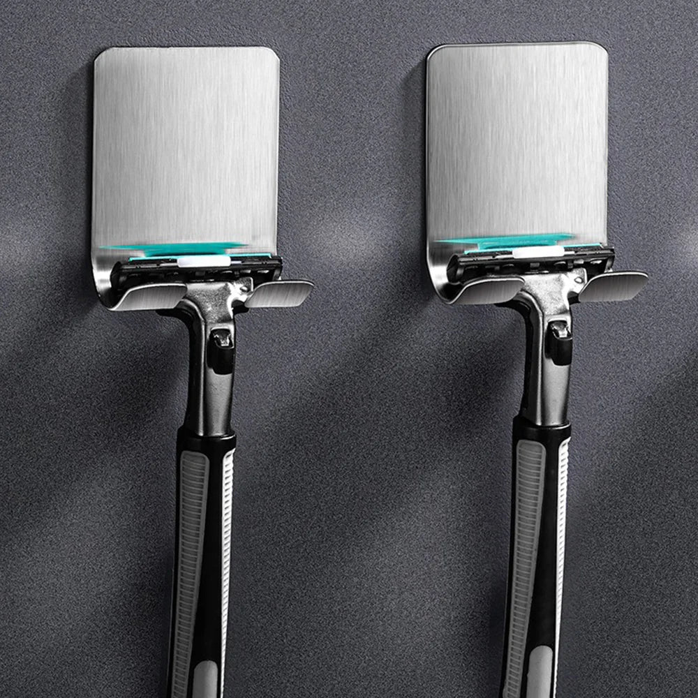No-Drill Wall Razor & Shaver Holder – Bathroom Hook Organizer Bathroom Hook Holder Nixie