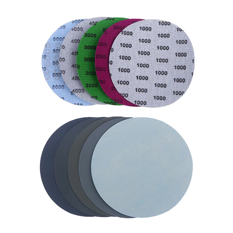 5-Inch Sandpaper Discs 1000–5000 Grit Wet/Dry Pack of 15/25 Sanding Discs Nixie