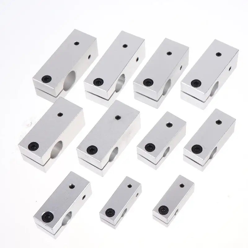 T-Type Optical Axis Cross Block Aluminum Shaft Clamp Connector