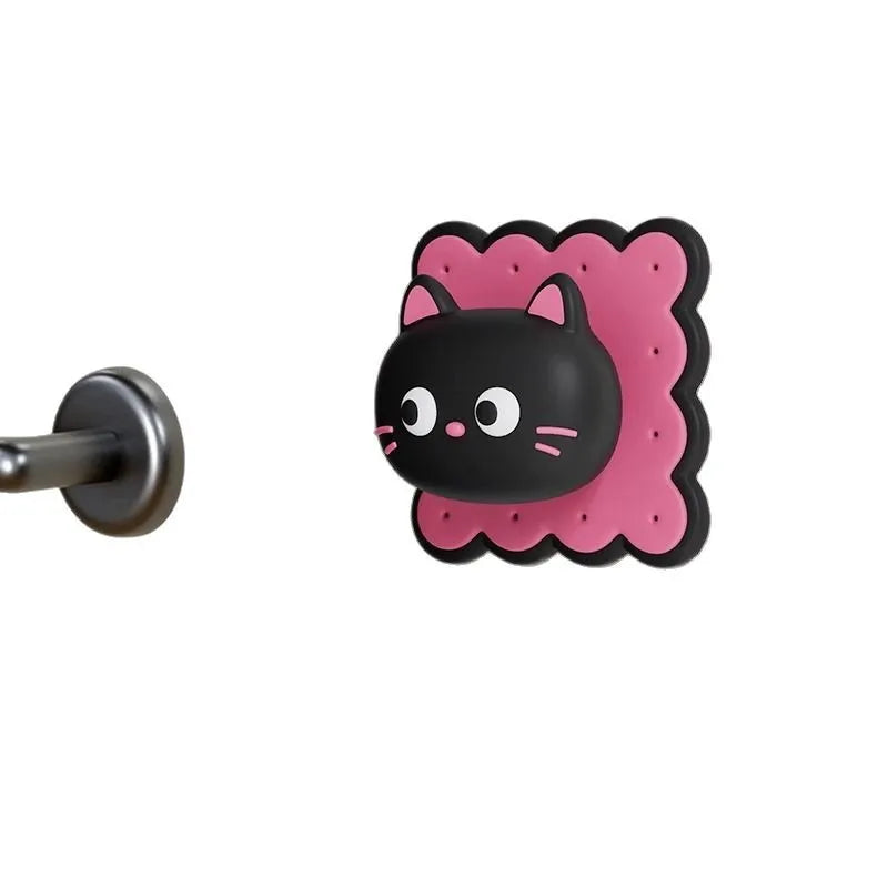 Cute Cat Door Bumper Pad – Quiet, Self-Adhesive Wall Protector