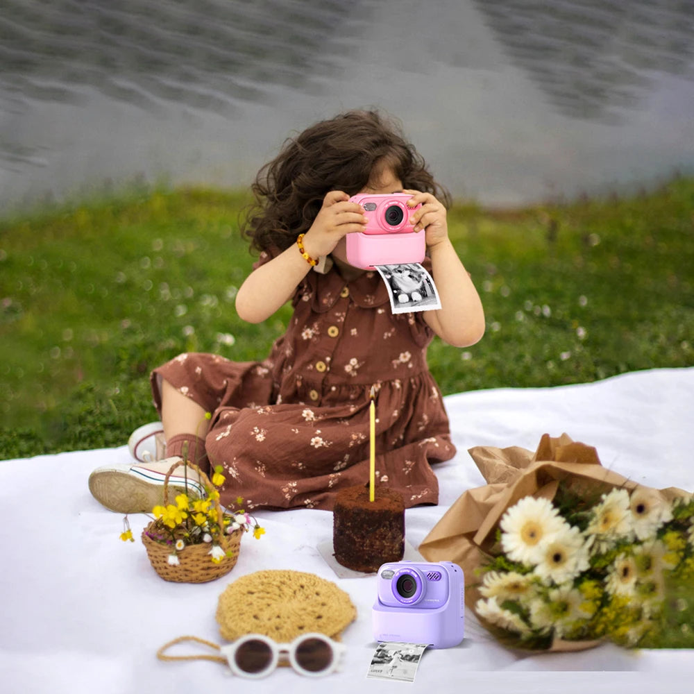 Kids Instant Print Camera 1080P Dual Lens – Gift for Girls & Boys Kids Digital Camera Nixie