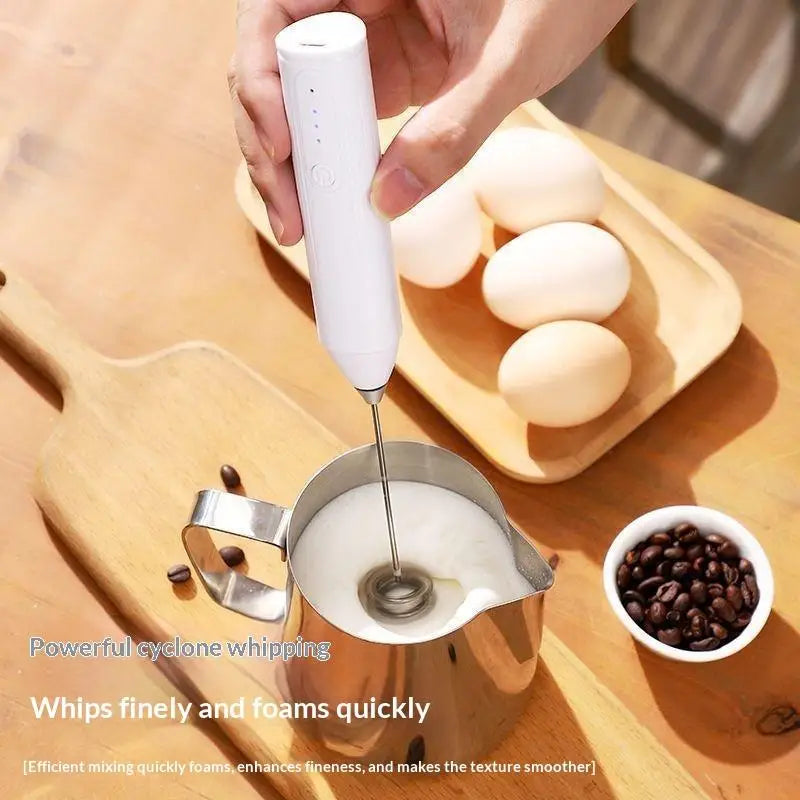 Electric Handheld Milk Frother & Egg Whisk – Portable Milk Frother Whisk Nixie