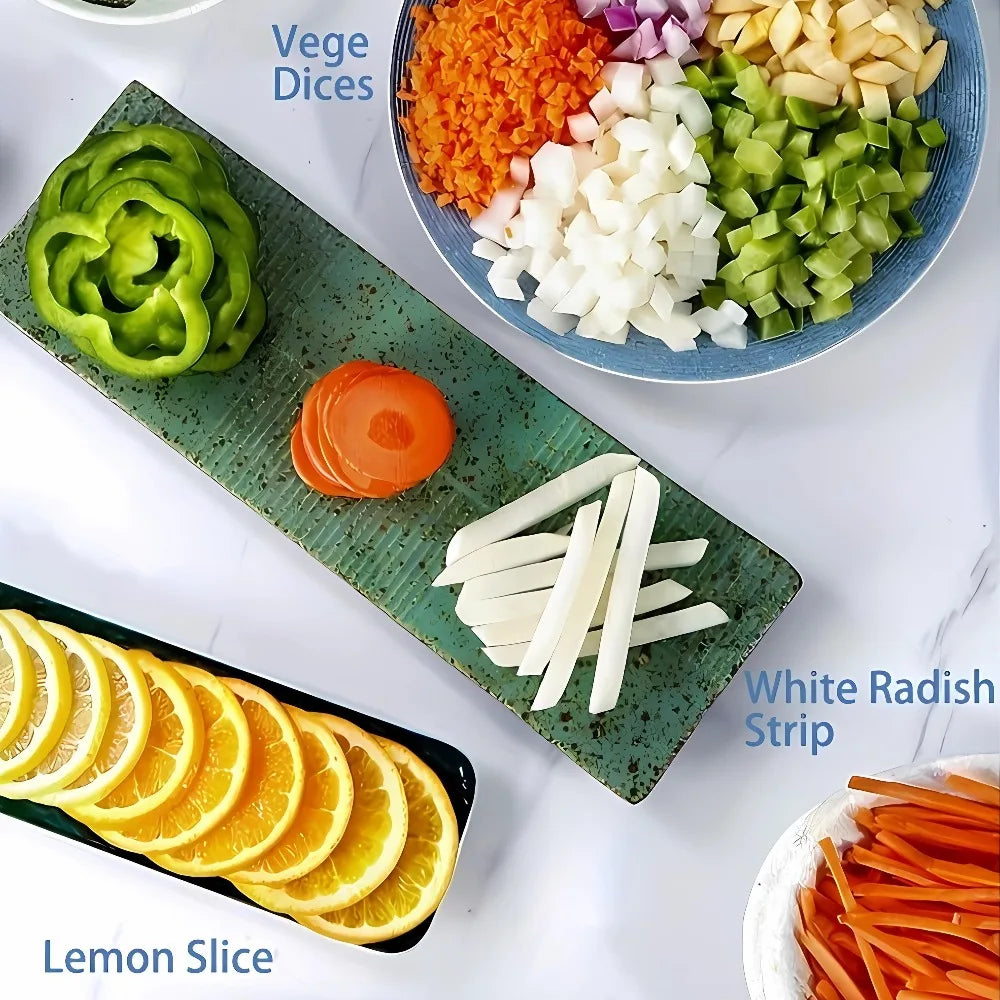 16-in-1 Vegetable Chopper Slicer Dicer Grater – Stainless Steel Vegetable Chopper Slicer Nixie