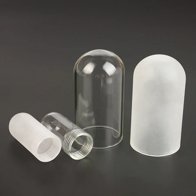 G9 Threaded Neck Glass Lamp Shade – Frosted & Clear Cover Glass Lamp Shade Nixie