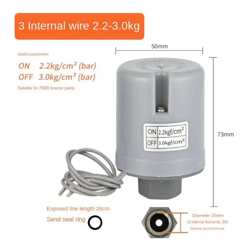 Automatic Water Pump Pressure Switch – Silver Plated Contacts Pump Pressure Switch Nixie one size A9