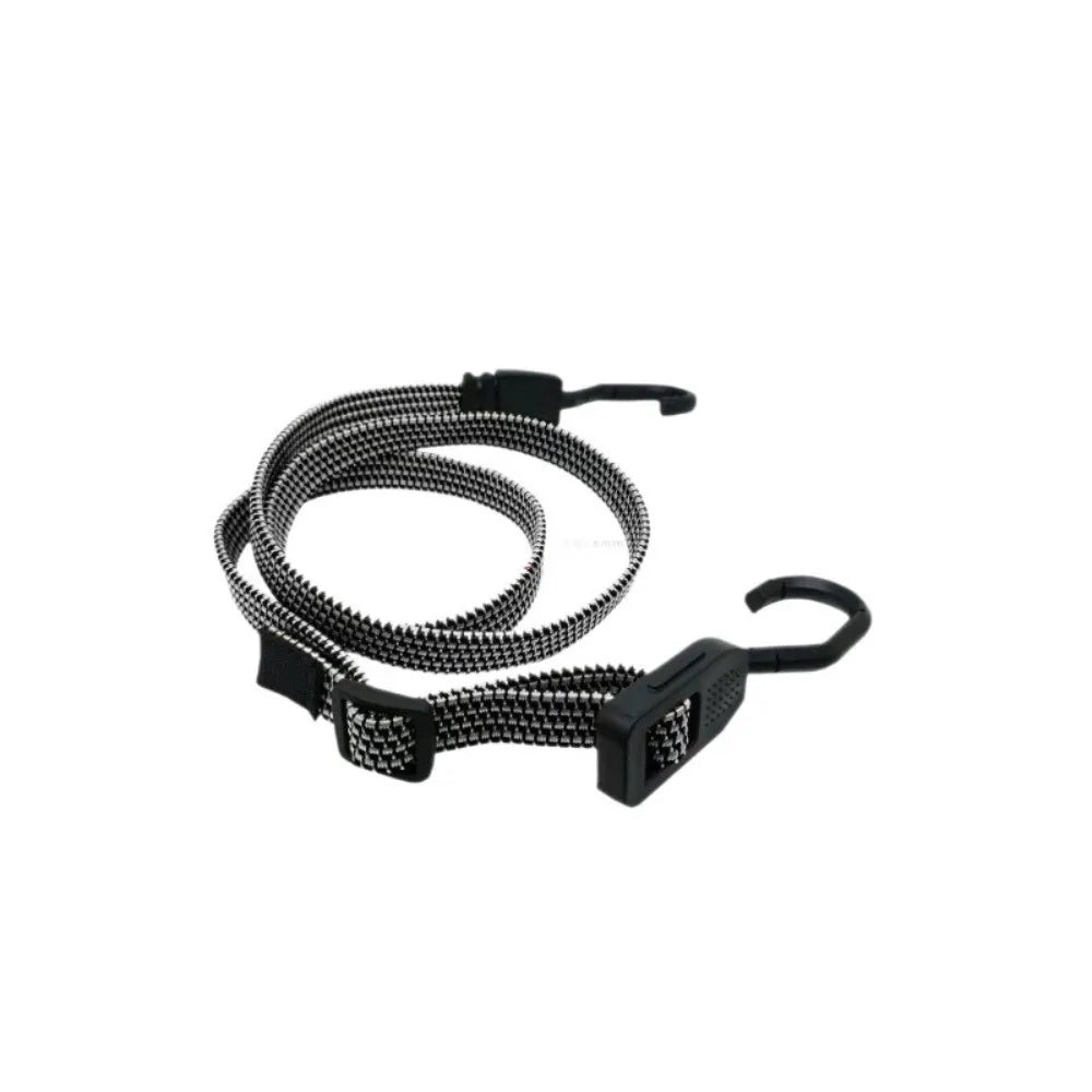 Elastic Cargo Tie Down Straps with Rubber Hooks | Adjustable Cargo Tie Down Straps Nixie Grey-1m