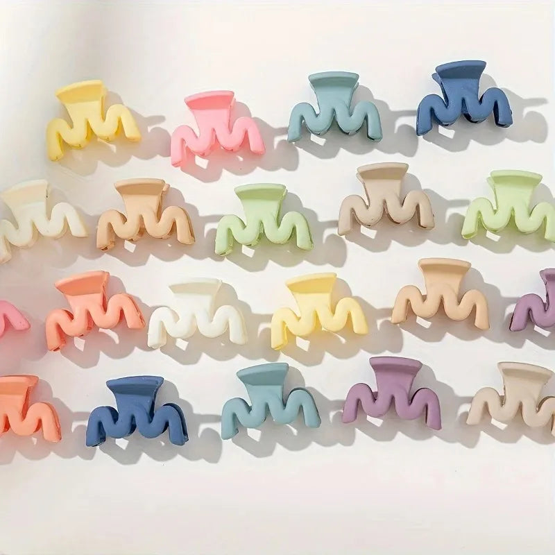 20-Piece Matte Hollow Hair Claw Clips – Candy Color Barrettes Hair Claw Clips Nixie