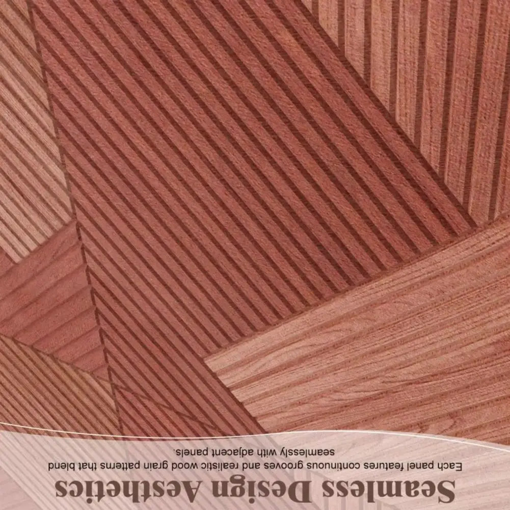 Wood Grain Acoustic Panels 23.6" – Flame-Retardant Sound Wall Tiles