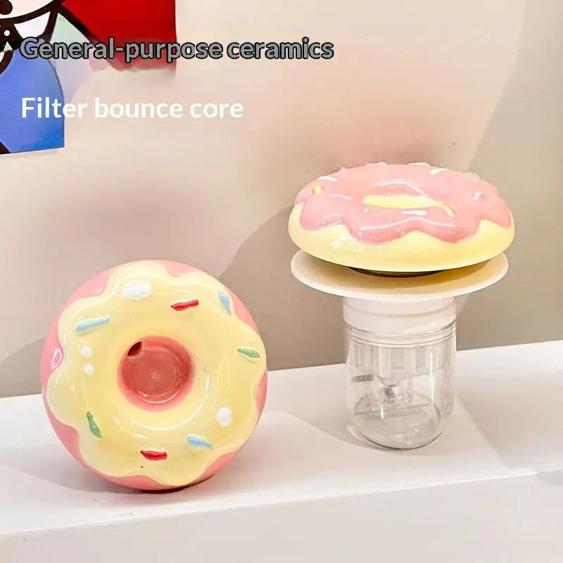 Ceramic Donut Sink Drain Stopper – Anti-Clog Bathroom Decor