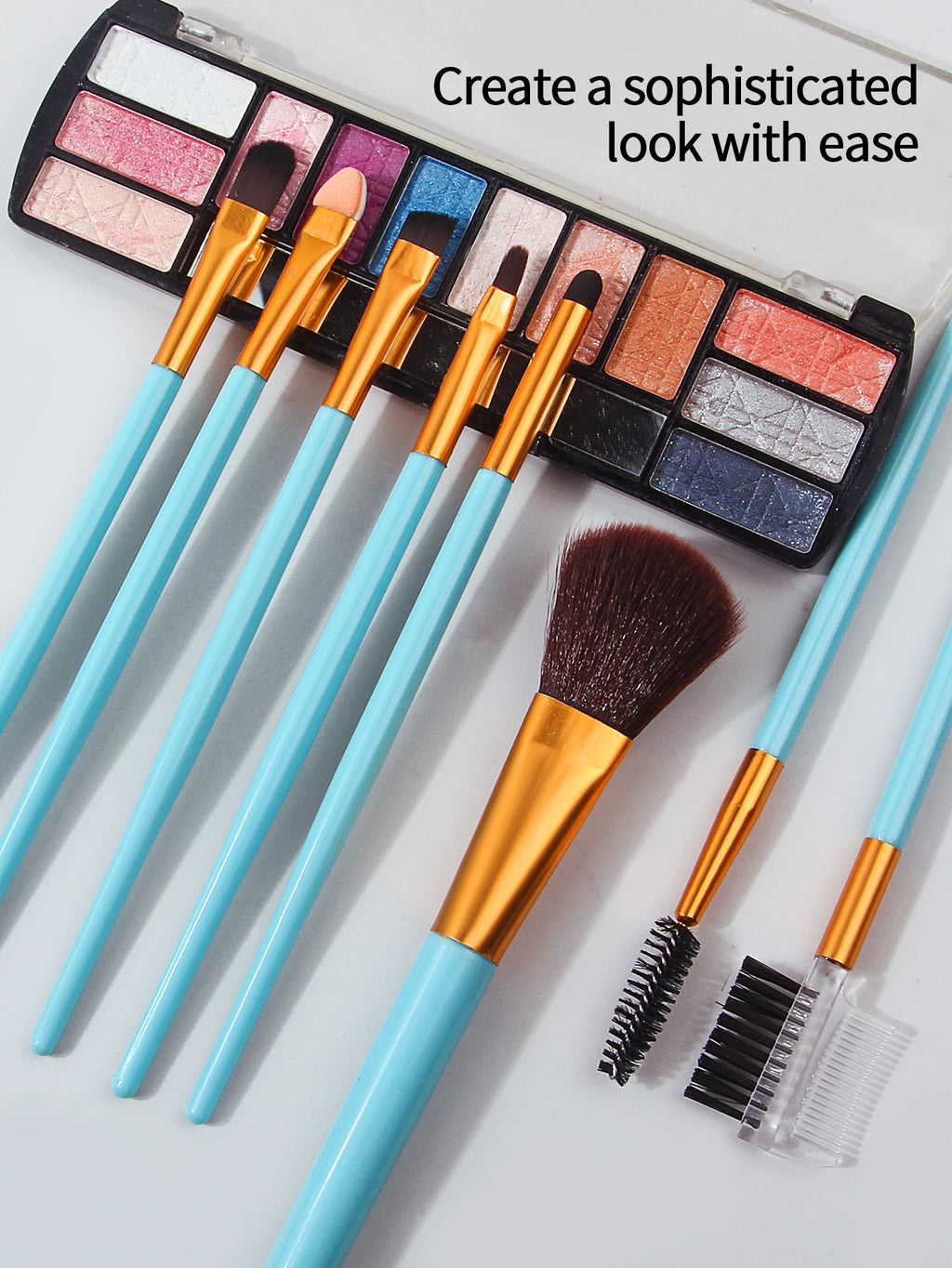 Nixie 8-Piece Makeup Brush Set – Blush, Eye & Brow Brushes Makeup Brush Set Nixie