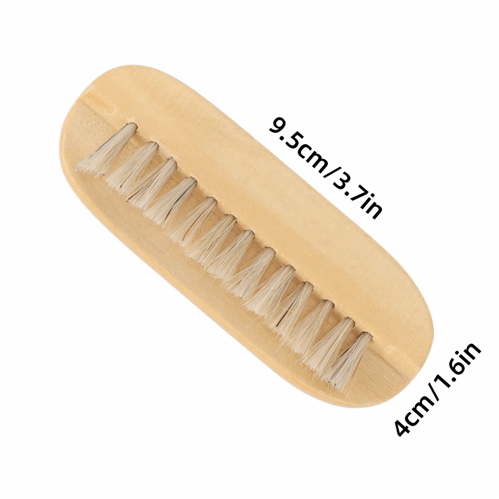 Wooden Double-Sided Nail Cleaning Brush – Manicure & Pedicure