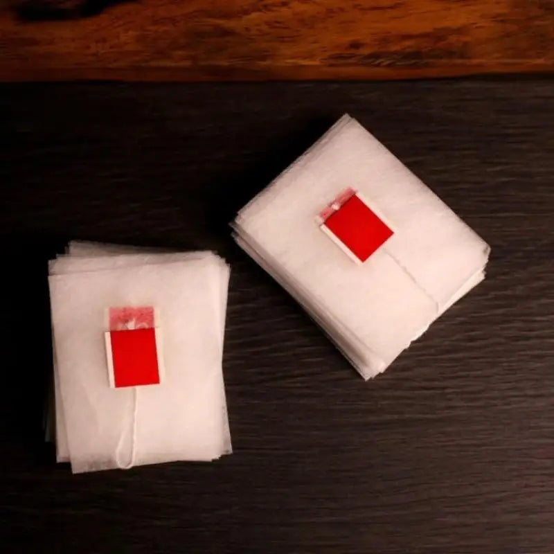 100Pcs Biodegradable Corn Fiber Empty Tea Bags with String Empty Tea Filter Bags Nixie