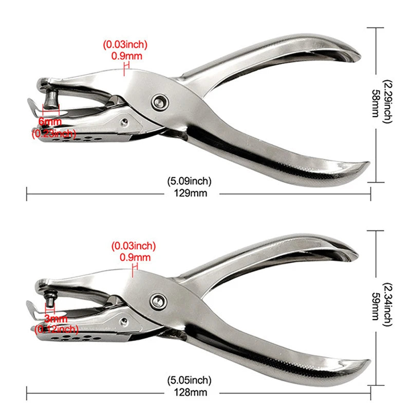 Metal Single Hole Punch Pliers 3mm & 6mm – Paper Crafts Hole Punch Pliers Nixie