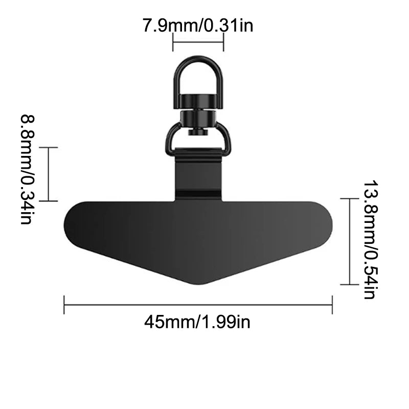Steel Phone Lanyard Patch Clip – Anti-Drop Metal Strap Tab Phone Lanyard Clip Nixie