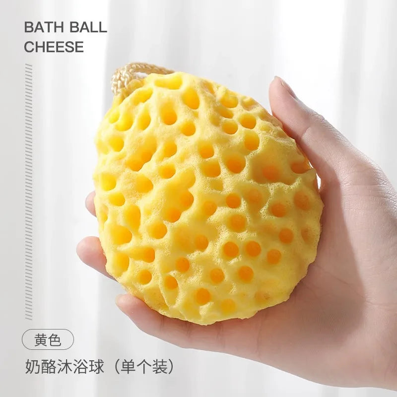 Soft Mesh Shower Sponge Ball – Body Exfoliating Scrub