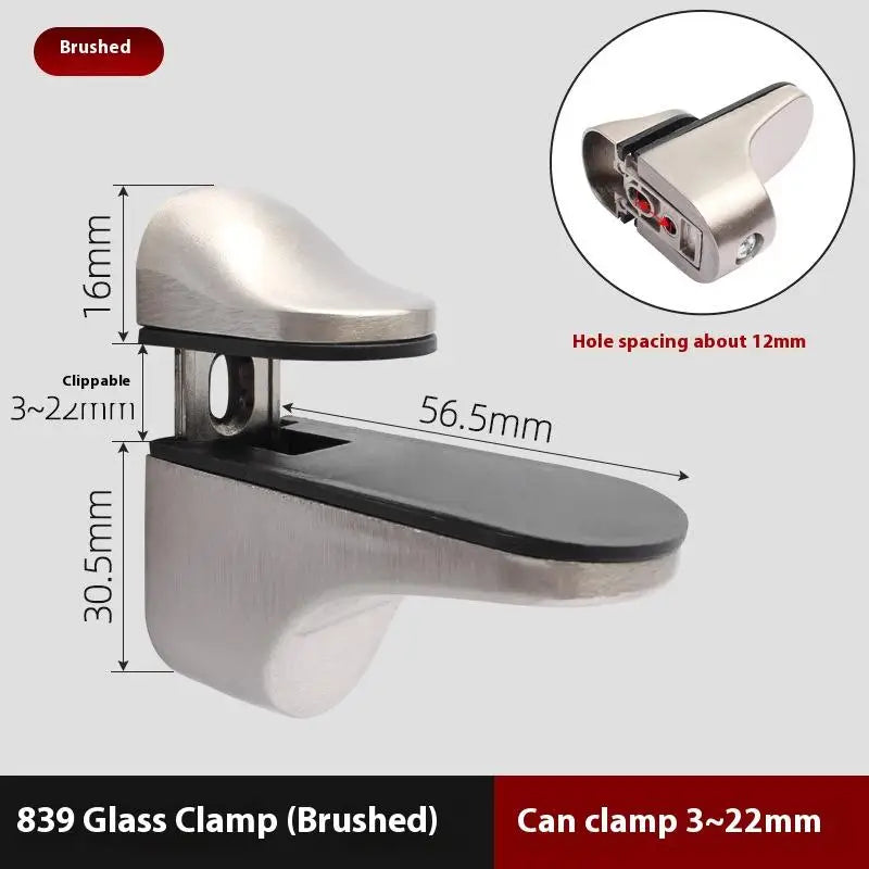 Adjustable Glass & Wood Shelf Clips – Zinc Alloy Brackets Shelf Support Clips Nixie A2