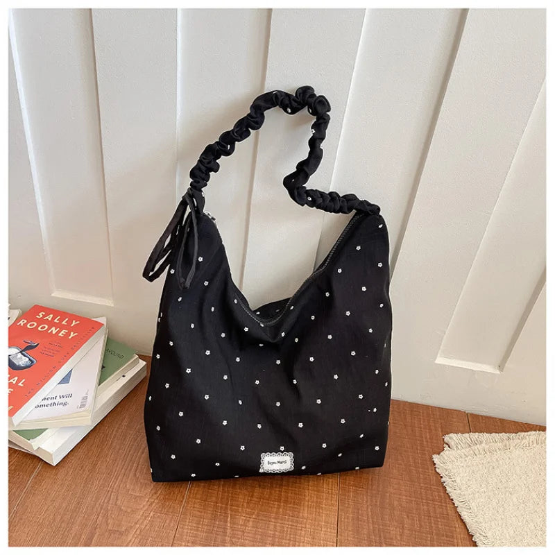 Women's Chiffon Polka Dot Crossbody Bag | Korean Style Tote Crossbody Shoulder Bag Nixie