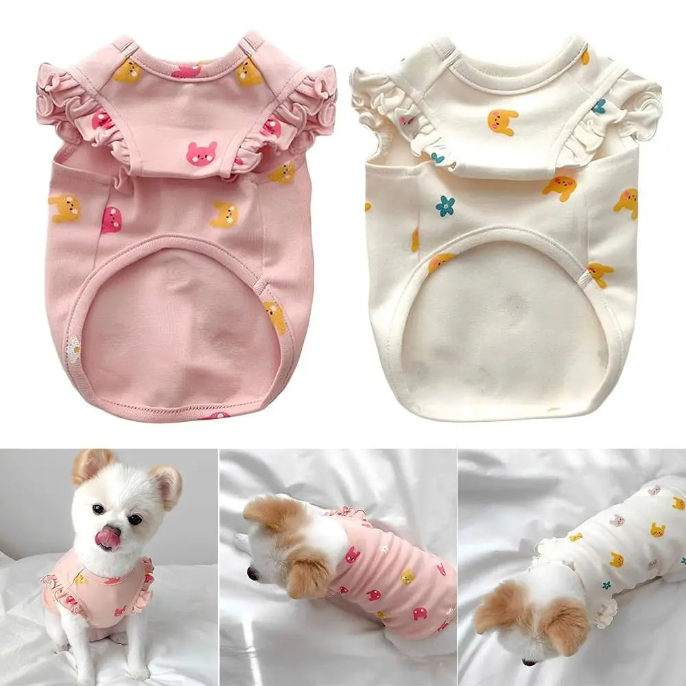 Cute Dog & Cat Tank Top – Soft Breathable Pet Pullover