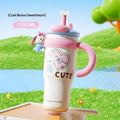 1250ml Cartoon Insulated Tumbler with Straw & Handle Insulated Tumbler Nixie 1-1.5L A2