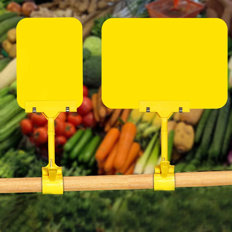 PVC Price Tag Sign Holder Clip for Fruit & Food Display Price Tag Sign Clip Nixie