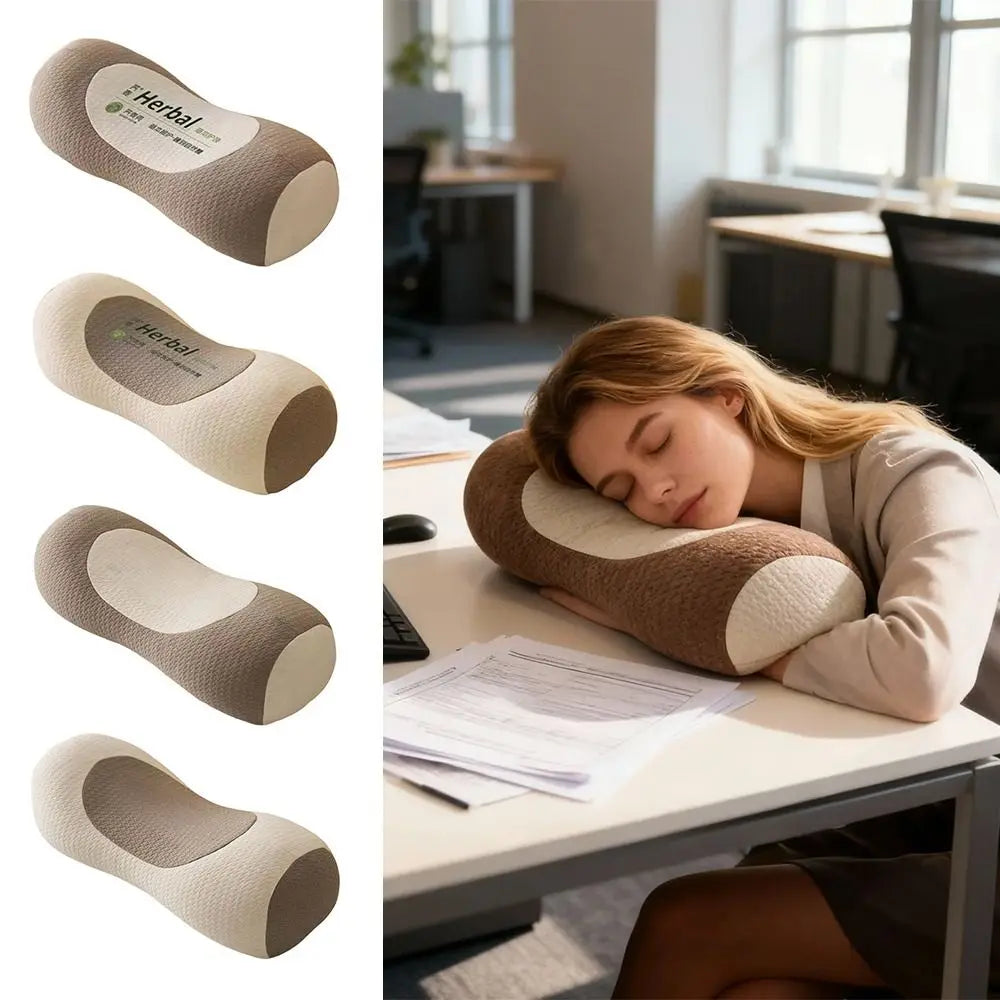 Cylindrical Buckwheat Cervical Pillow – Ergonomic Neck Support Cervical Bolster Pillow Nixie